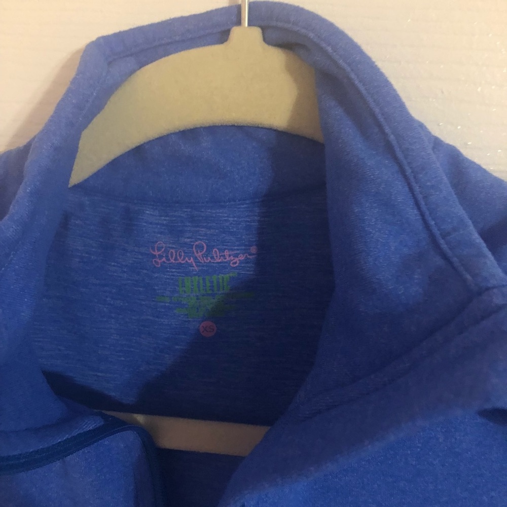 Lilly Pulitzer Blue half zip Luxletic szXS
